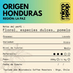 Café de especialidad · Origen  · Honduras, La Paz