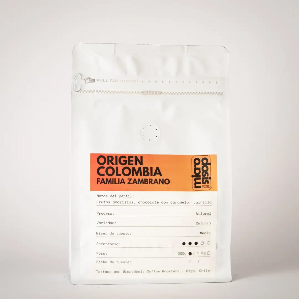 Café de especialidad · Origen Colombia · Familia Zambrano