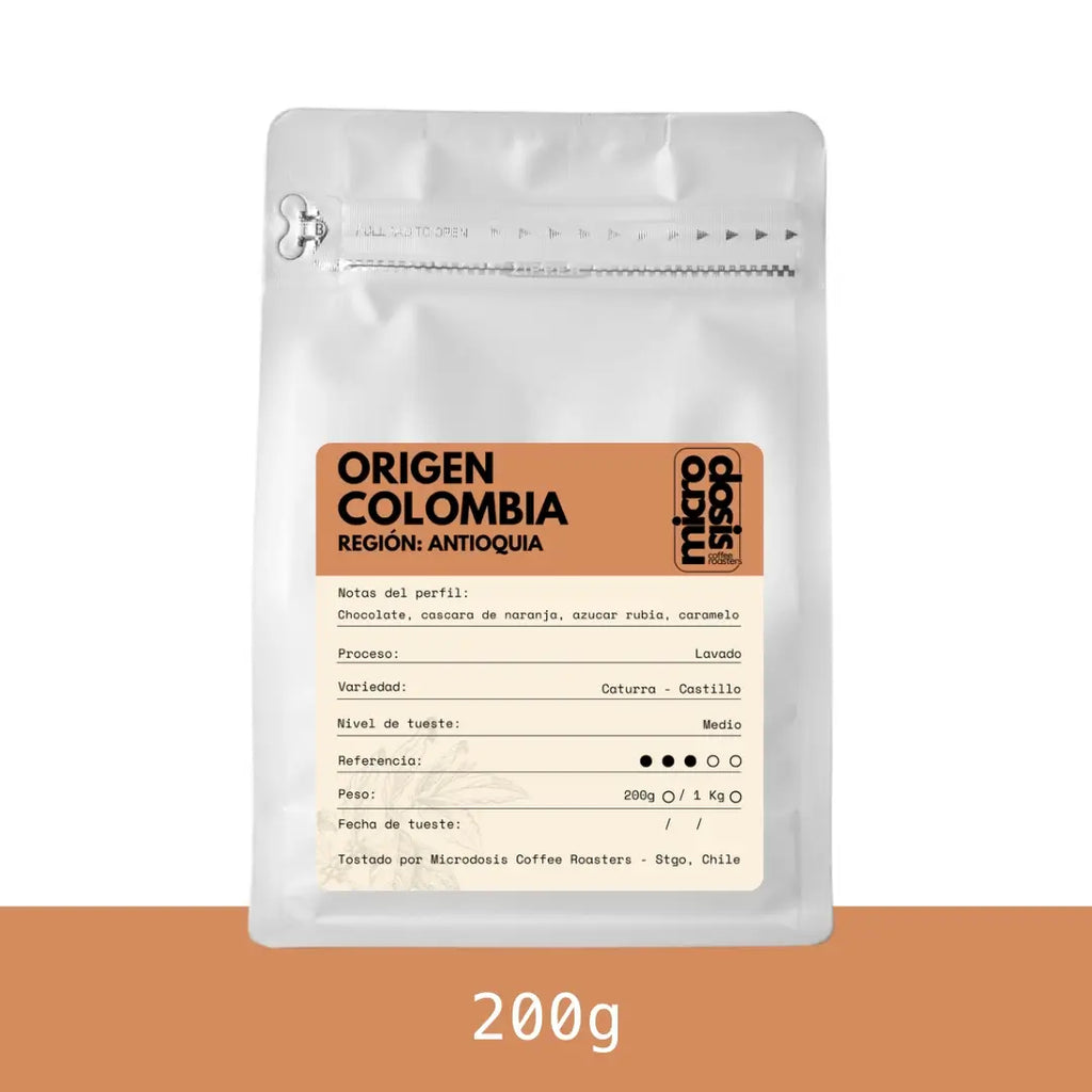 Café de especialidad · Origen Colombia · Antioquia