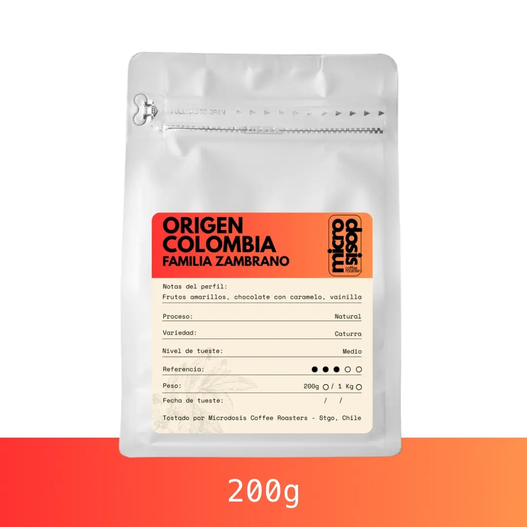 Café de especialidad · Origen Colombia · Familia Zambrano